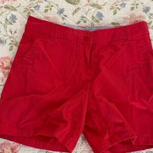Crown & Ivy Vibrant Red Women's Bermudas